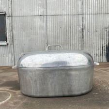 Vintage Wagner Ware Magnalite 4269-M 17 Qt Oval Roaster Dutch Oven w/ Lid picture