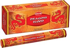 Hem Dragon's Blood Red Incense Sticks - 120 Stick Bulk Box (6 Inner Tubes of 20) picture