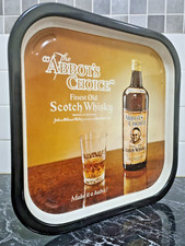 Vintage Abbott's Choice Finest Scotch Whiskey Tin Tray Advertising Memorabillia  picture