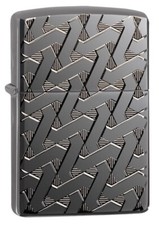 Zippo Deep Carved Geometric Weave Armor 49173 picture