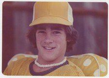 Close Up Young Man Long Hair Puka Necklace Freckles Gay Interest VTG Photo 1970s picture