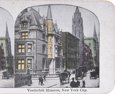 1895 Vanderbilt Mansion on Fifth Ave New York City Stereoview Card– PC193 picture
