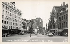 RPPC Tacoma Washington Broadway Theatre Frank Sinatra Movie Photo Postcard 4A picture