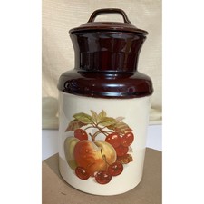 McCoy Cookie Jar Unisex OS Brown Excellent Vintage Fruit 253 USA Pottery picture