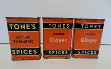 Vintage Tones Spices Tins with Contents Des Moines, IA picture
