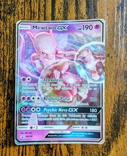 Pokemon Card Mewtwo GX SM196 Black Star Promo Holo VGC Collectible picture