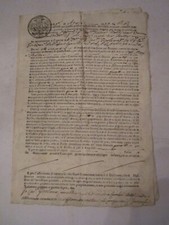 1754 ITALIAN DOCUMENT - ANTIQUE - OFC-2 picture
