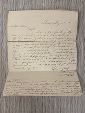 1833 Legal Letter: Atty Thomas Leet Shields, Debt & Bond Case, Philadelphia picture