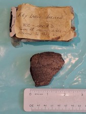 Native American Key Largo Incised Pottery Shard  picture