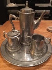 Vintage Duratale by Leonard Pewter Coffee Serving Set  picture