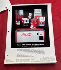 1962 Coca-Cola Fountain Sales Letter + Two Product Color Sheets picture