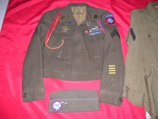 WWII ID'd DOCUMENTED 325th GIR 82nd AIRBORNE UNIFORM DIs CAP JUMP BOOTS (READ) picture