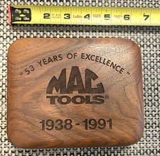 Mac Tools 53‑Year Anniversary 1938–1991 – Gerber Collector’s Knife -Wood Display picture