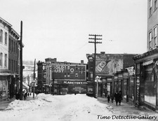 Snowy Street Scene, Yonkers, New York - 1920 - Historic Photo Print picture