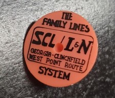 vintage The Family Lines SCL/L&N Railroad Golf Marker and tees - Ultra Rare picture
