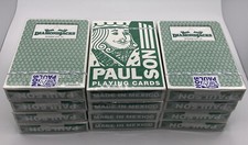 Paulson Playing Cards 12 Decks Diamond Jacks Casino SEALED Not Cancelled - Green picture