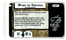 2004 Wizkids Mage Knight Trading Card game Word of Refusal #R-077 picture