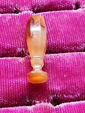 Antique Victorian Era Banded Carnelian Agate Stamp Unetched picture