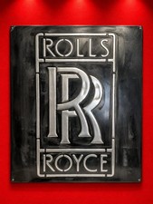 Rolls Royce Vintage Steel Garage Sign 20x24 Handmade Aluminum Relief picture