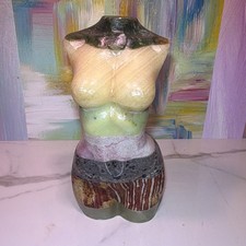 Volcano, Agate Crystal Lady Body Stone Carving Uv Activated Collectible Only One picture