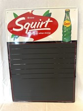 SQUIRT SODA 1968 Original MENU BOARD Advertising Sign Enjoy Squirt  picture