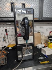 WORKING Real Used MINT 60s 70s Payphone Converted To Regular Phone MINT RARE  picture