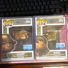 Funko POP Plus Bronze One Piece Usopp (2016) & Nami (2015) 2-Pack Boxed Lot picture