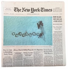 The New York Times Newspaper September 19 2026 Trump White House Ban News Outlet picture
