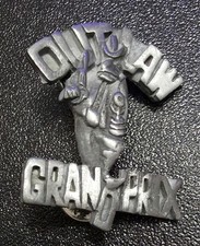 Motorcycle Pin Outlaw Grand Prix Vintage B1 picture