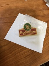 Vintage Budweiser Bud Beer Bow Tie Lapel Pin Anheuser Busch NIP picture