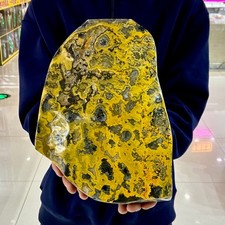 10.78LB Magic pattern bumblebee ocean jasper quartz crystal specimen healing picture