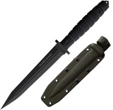 Maserin Gladio Alato Fixed Knife 7 Black DLC Coated Bohler N690 Blade G10 Handle picture