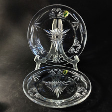 WATERFORD WEDDING COLLECTION SALAD PLATES, Cut Lead Crystal, 8