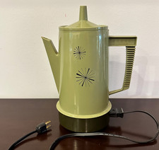 Vtg Regal Poly Perk Automatic 4-8 Cup Electric Coffee Percolator Avocado Green picture