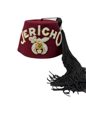 Vintage Jericho Shriners Fez D. Turin & Co. Size 7 1/4 with Rhinestones picture