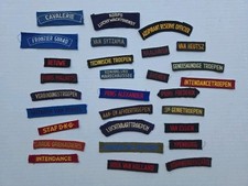 Dutch Netherlands Army Cloth Title Lot Of 29 picture