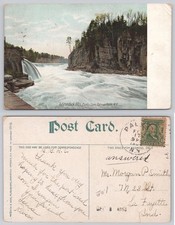 1909 Palmer Falls NY Curtis Dam Adirondack Mts Postcard Robison & Adee picture