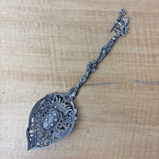Vintage Orante Gothic Pierced Serving Utensil w/ Lion & Crown picture