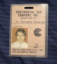 Vintage Continental Can Company ID Chicago IL picture