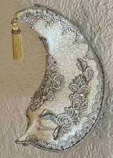 Vintage Large Venetian Carnevale Paper Mache' Embellished Mask / Italian picture