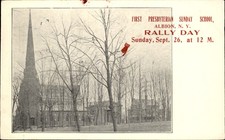 Albion NY Presbyterian Sunday School Rally Day c1900s-10s Vintage Postcard picture