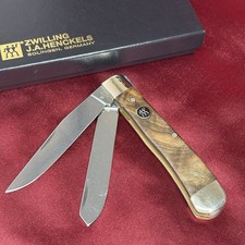Zwilling JA Henckels HK5 Trapper Pocket Knife Solingen Gunstock Walnut LTD #0452 picture