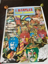 The Beatles Yellow Submarine Movie Poster w/ John Lennon Paul McCartney Signatur picture