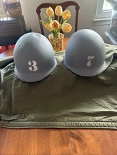 M1 Helmets US NAVY Liners More Valuable Than Helmets?2 Free WW2 Mosquito Nets picture