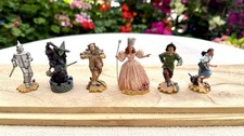 Vintage 1999 Wizard of Oz Heavy Bronze Sculpture Set 6 Collectible Figures picture