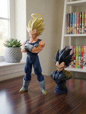 Vegeta Swappable Head & Removeable Halo Dragon Ball Z Collectible Figure picture