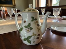 Wedgwood Wild Strawberry Mini Miniature Coffee Pot & Lid  Ships Free USA picture
