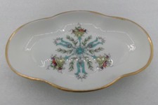 Vintage Coalport Geneva Bone China Trinket Dish Beautiful Floral Raised Design picture