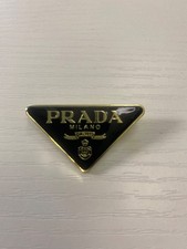 Prada Milano Gold And Black Tone Brooch Pin picture