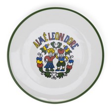 AIME LEON DORE White Graphic Plate SIZE OS $75 picture